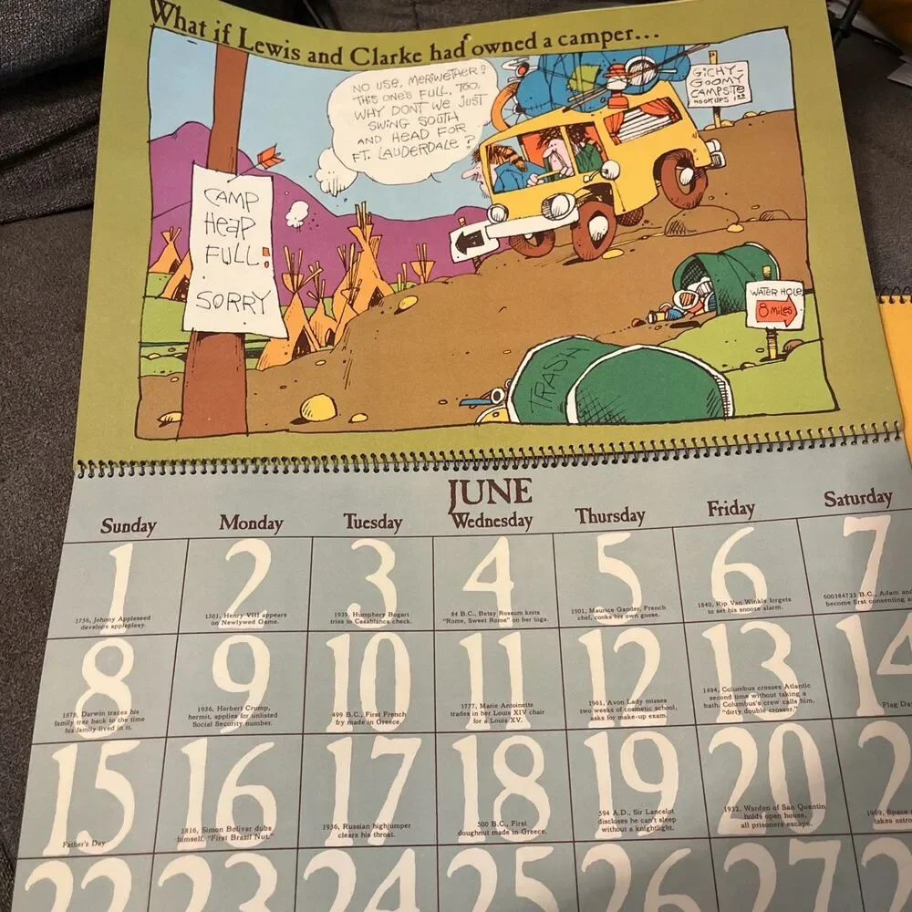 Vintage Hallmark Calendar 1975 WHAT IF Modern Day Miracles Changed History Rare!
